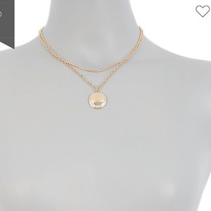 New 14th & Union Pave Disc Layered Necklace